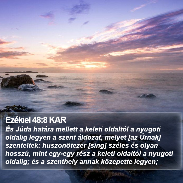 Ezékiel 48:8 KAR Bible Study