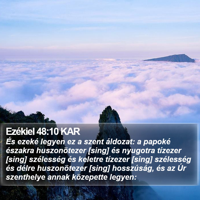 Ezékiel 48:10 KAR Bible Study