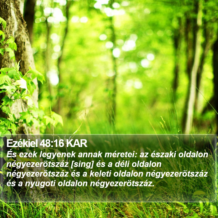 Ezékiel 48:16 KAR Bible Study