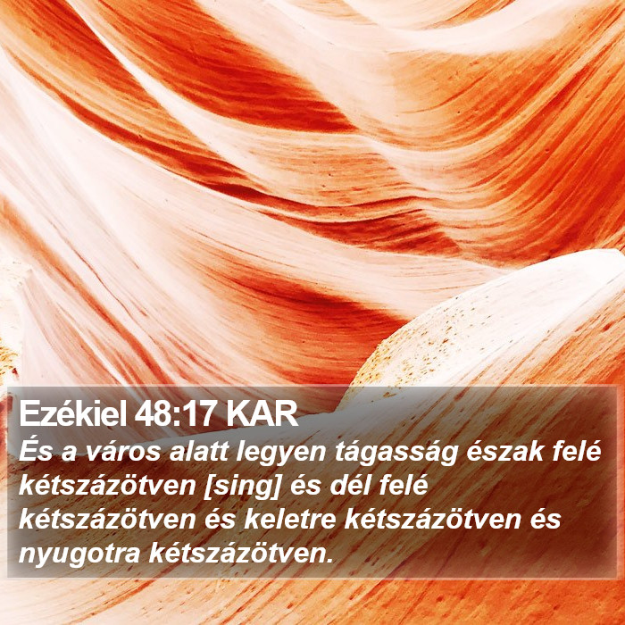 Ezékiel 48:17 KAR Bible Study