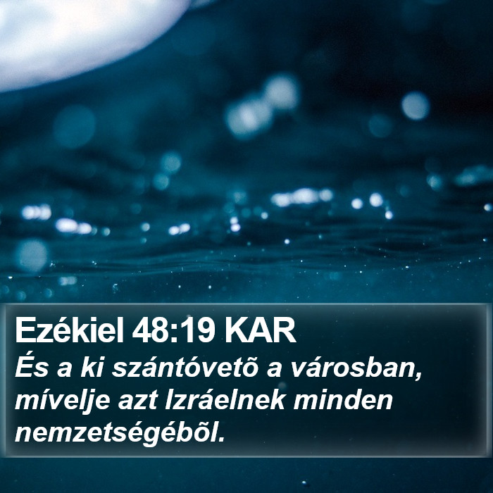 Ezékiel 48:19 KAR Bible Study