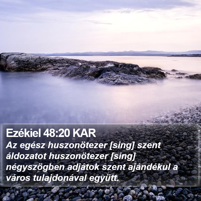 Ezékiel 48:20 KAR Bible Study