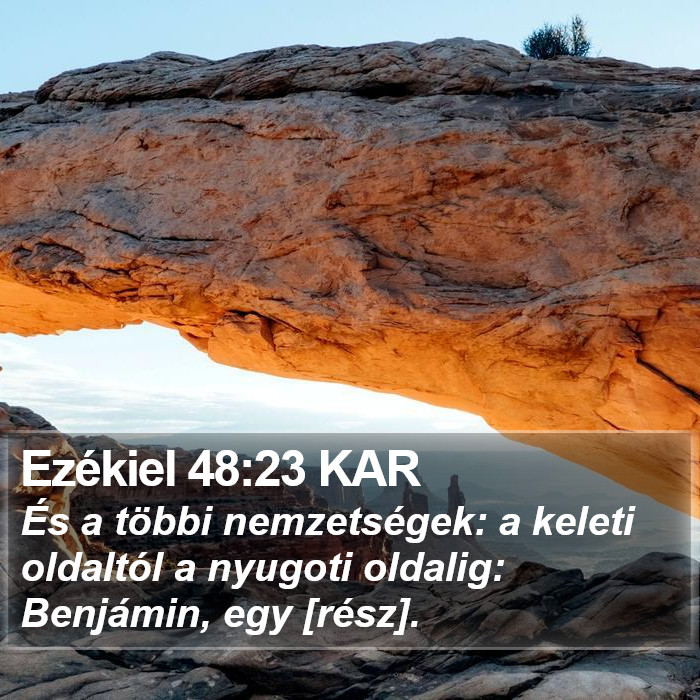 Ezékiel 48:23 KAR Bible Study