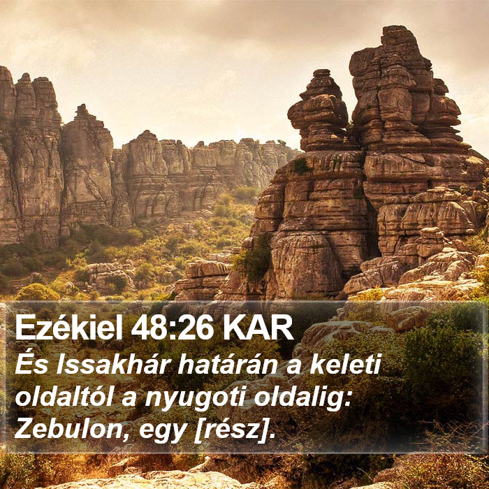 Ezékiel 48:26 KAR Bible Study