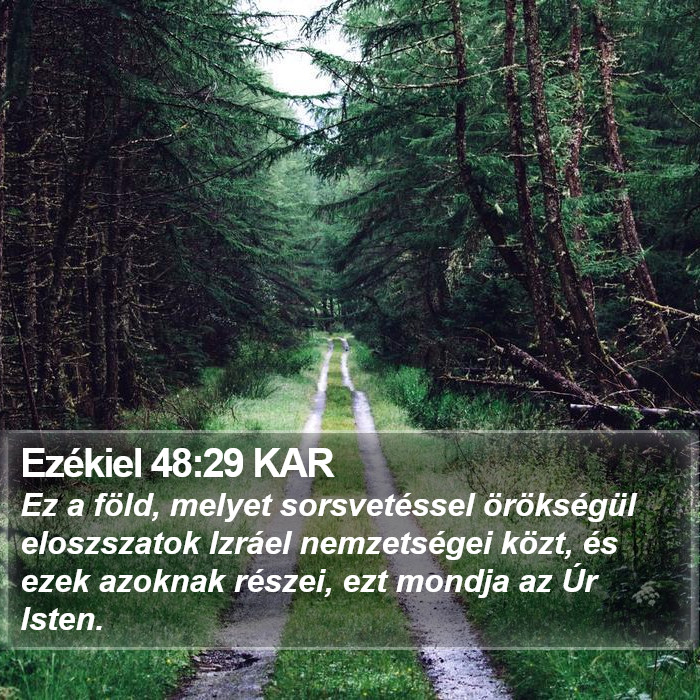 Ezékiel 48:29 KAR Bible Study