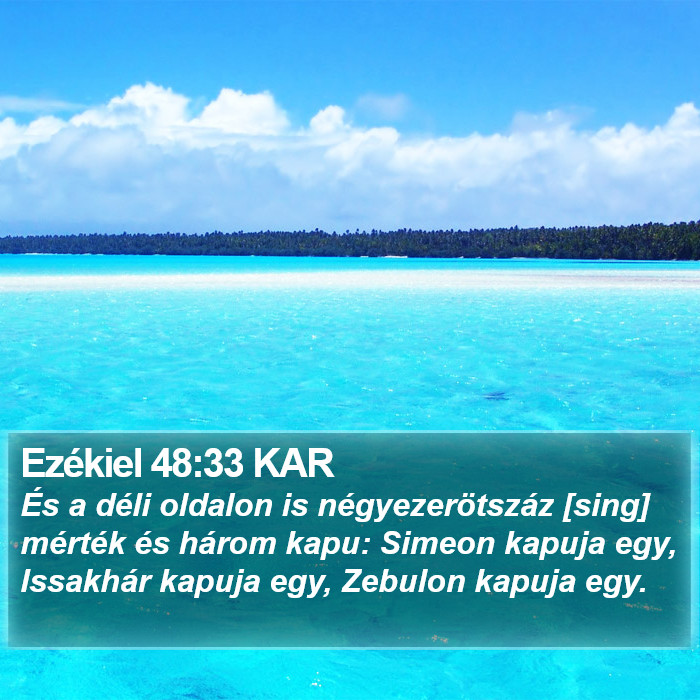 Ezékiel 48:33 KAR Bible Study