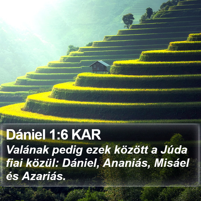 Dániel 1:6 KAR Bible Study