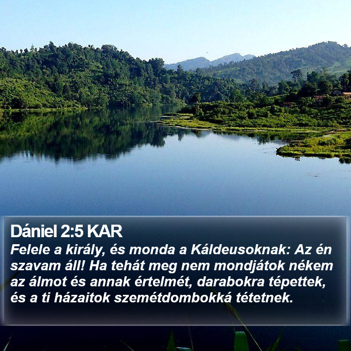 Dániel 2:5 KAR Bible Study