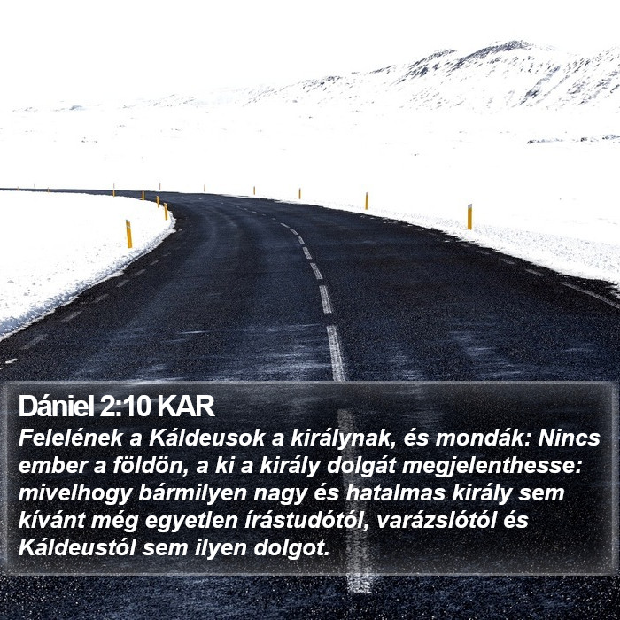 Dániel 2:10 KAR Bible Study