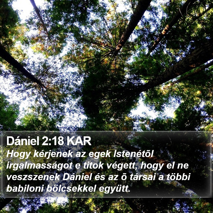 Dániel 2:18 KAR Bible Study