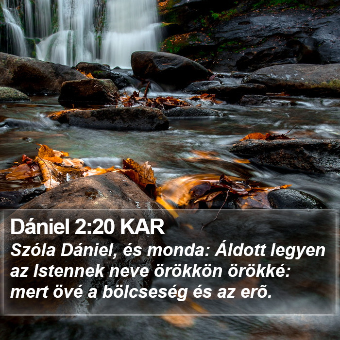 Dániel 2:20 KAR Bible Study