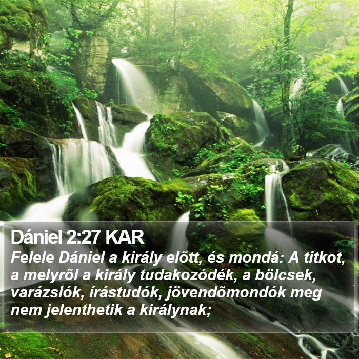 Dániel 2:27 KAR Bible Study