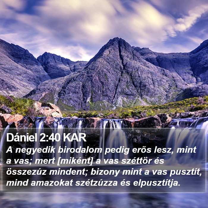 Dániel 2:40 KAR Bible Study