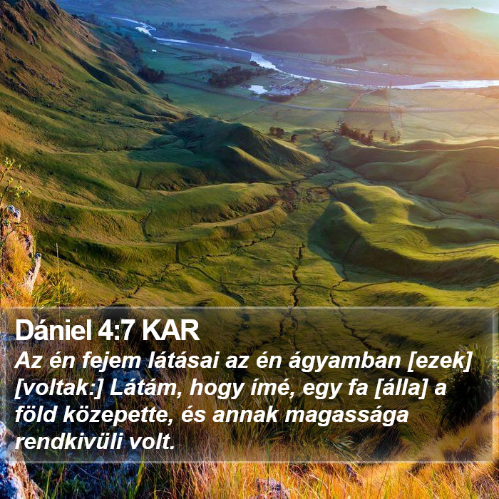 Dániel 4:7 KAR Bible Study