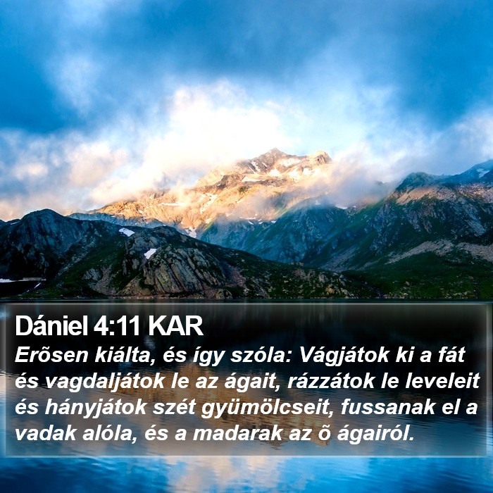 Dániel 4:11 KAR Bible Study