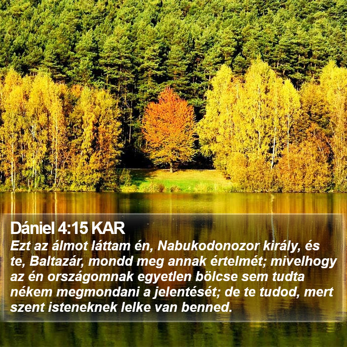 Dániel 4:15 KAR Bible Study