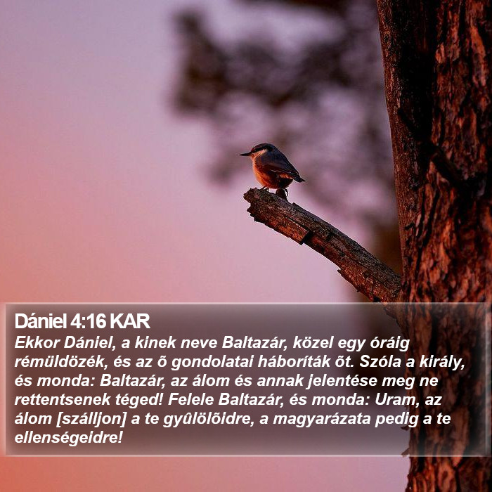 Dániel 4:16 KAR Bible Study