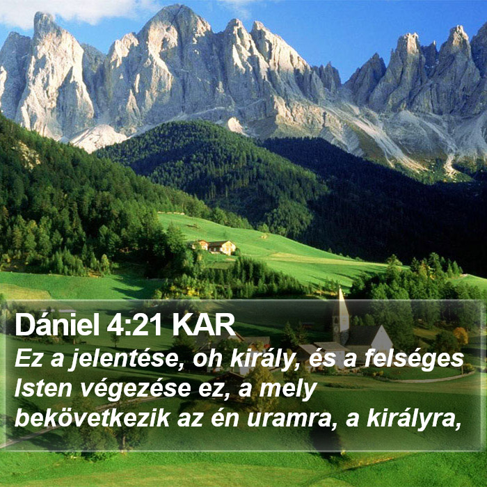 Dániel 4:21 KAR Bible Study