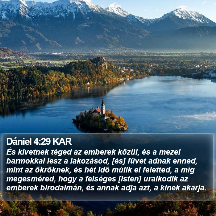 Dániel 4:29 KAR Bible Study