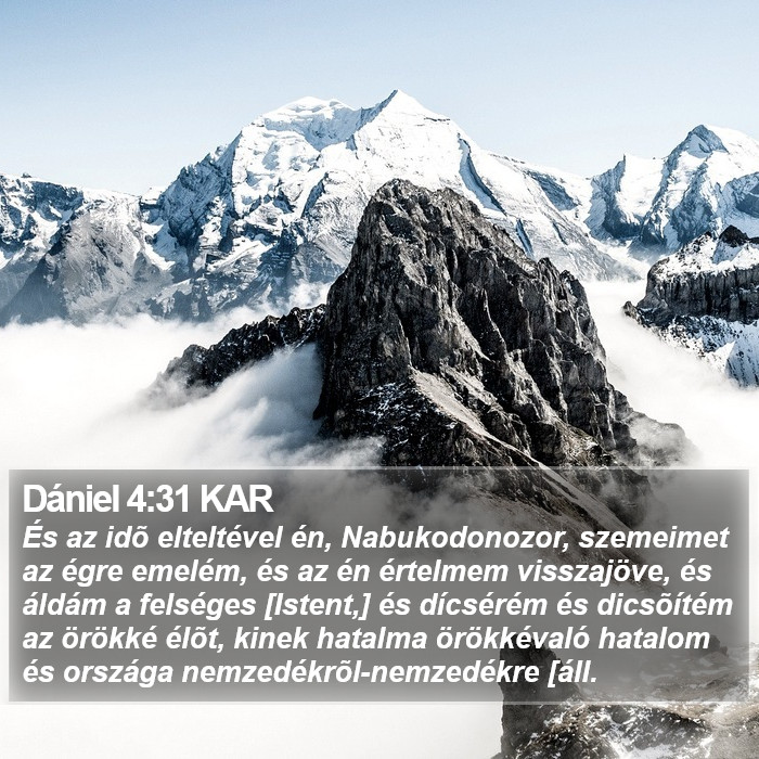 Dániel 4:31 KAR Bible Study