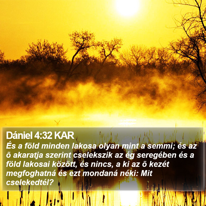 Dániel 4:32 KAR Bible Study