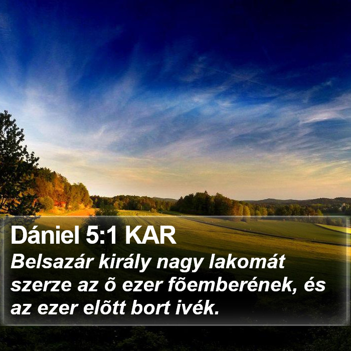 Dániel 5:1 KAR Bible Study