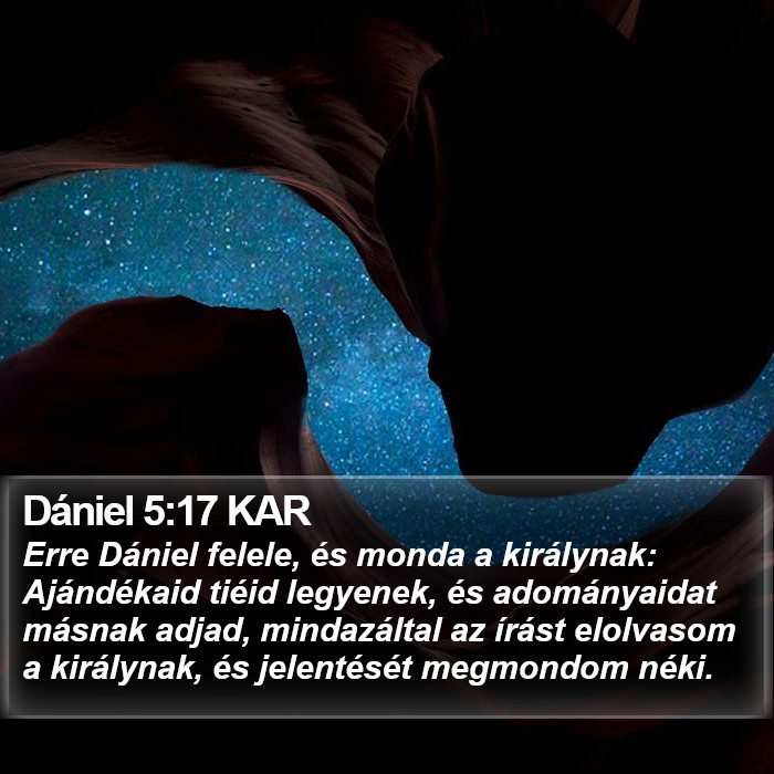 Dániel 5:17 KAR Bible Study