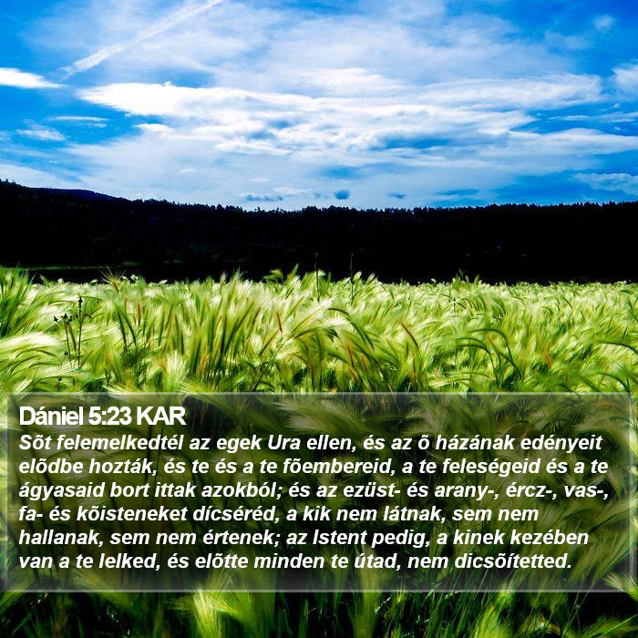 Dániel 5:23 KAR Bible Study