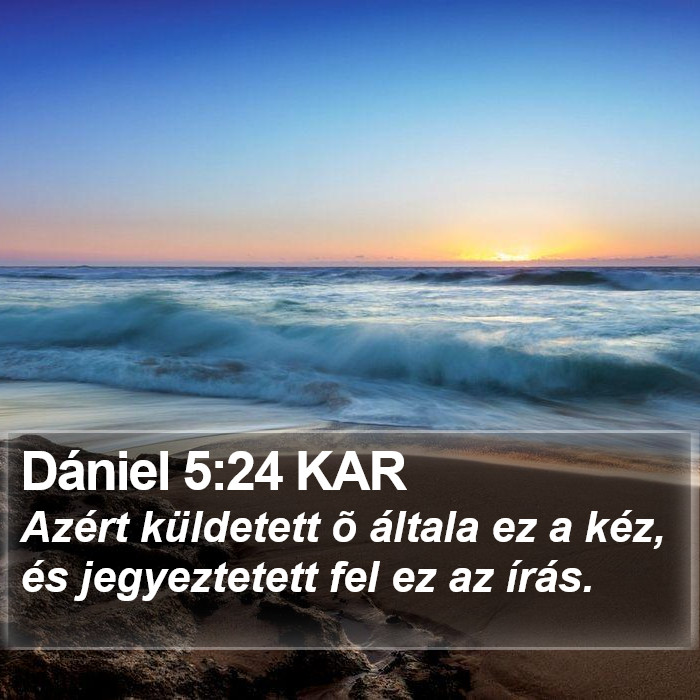 Dániel 5:24 KAR Bible Study