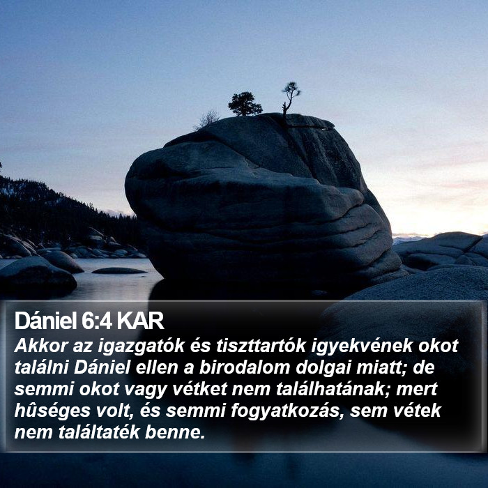 Dániel 6:4 KAR Bible Study