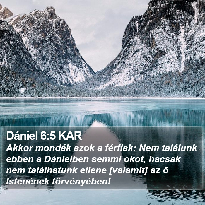 Dániel 6:5 KAR Bible Study