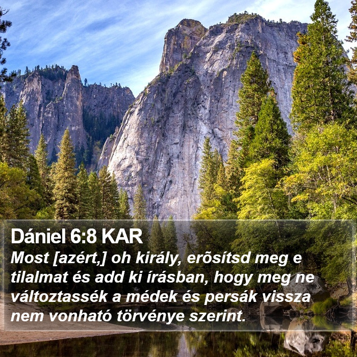 Dániel 6:8 KAR Bible Study