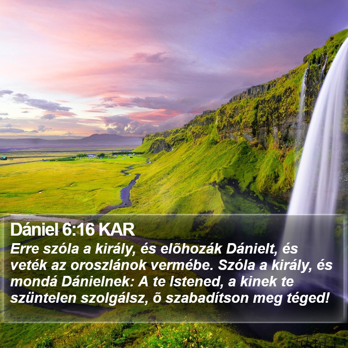 Dániel 6:16 KAR Bible Study