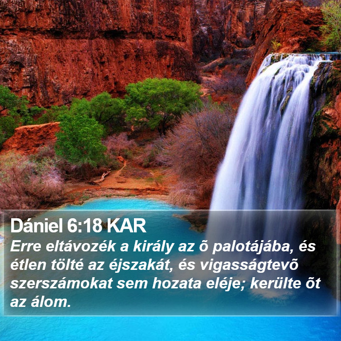 Dániel 6:18 KAR Bible Study