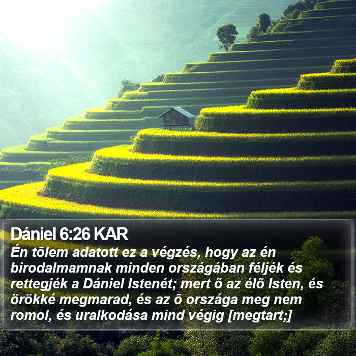 Dániel 6:26 KAR Bible Study