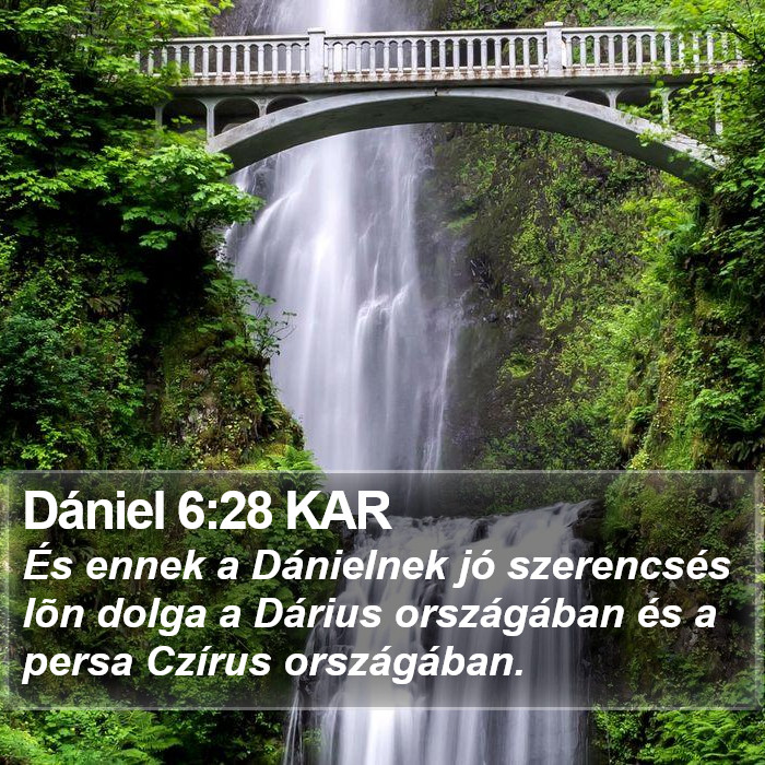 Dániel 6:28 KAR Bible Study