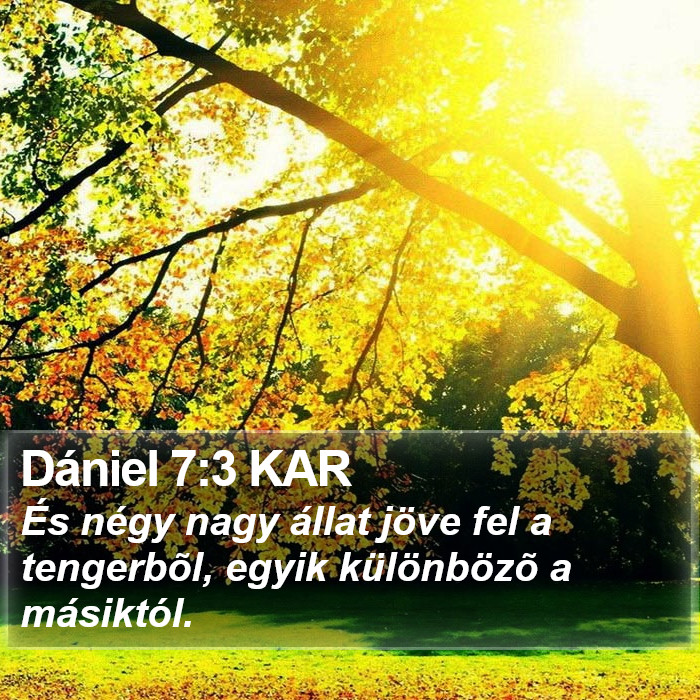 Dániel 7:3 KAR Bible Study