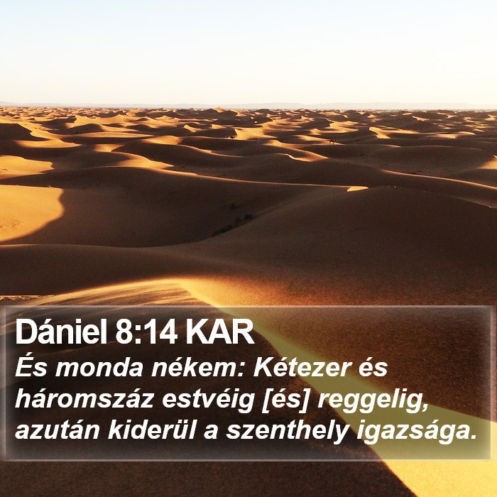 Dániel 8:14 KAR Bible Study