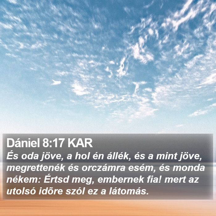 Dániel 8:17 KAR Bible Study