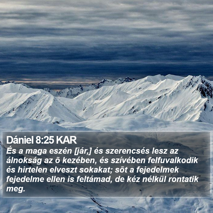 Dániel 8:25 KAR Bible Study