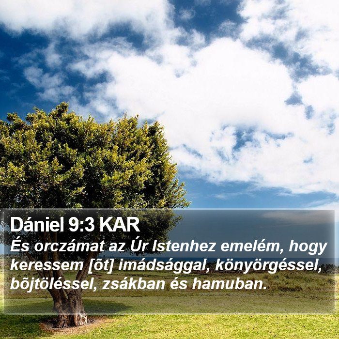 Dániel 9:3 KAR Bible Study