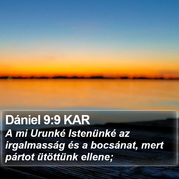 Dániel 9:9 KAR Bible Study