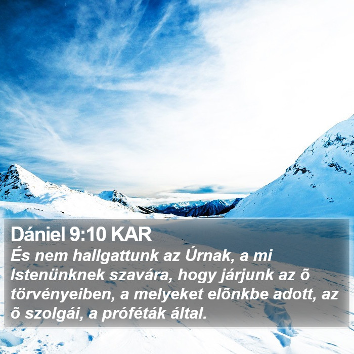 Dániel 9:10 KAR Bible Study