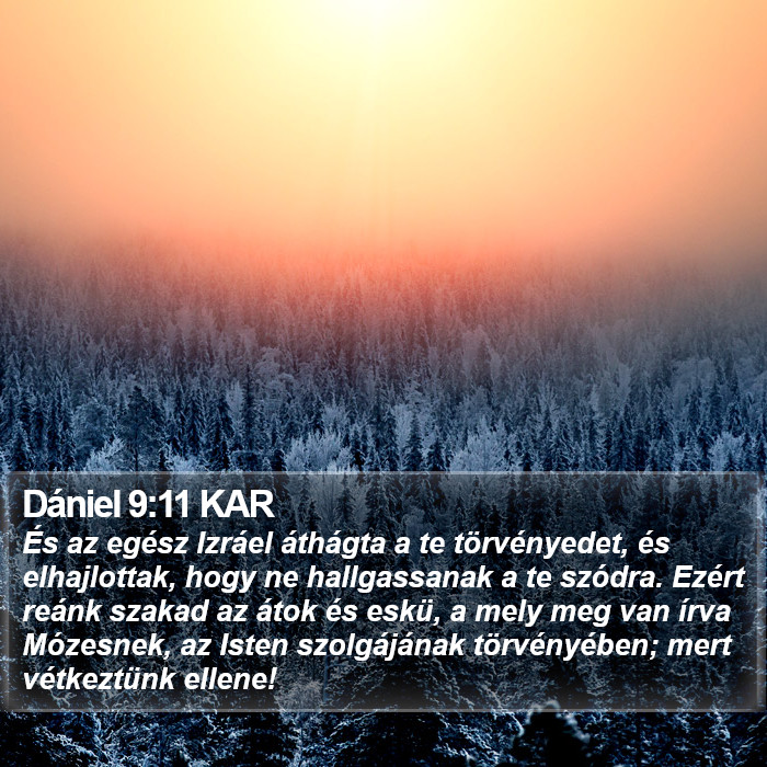 Dániel 9:11 KAR Bible Study