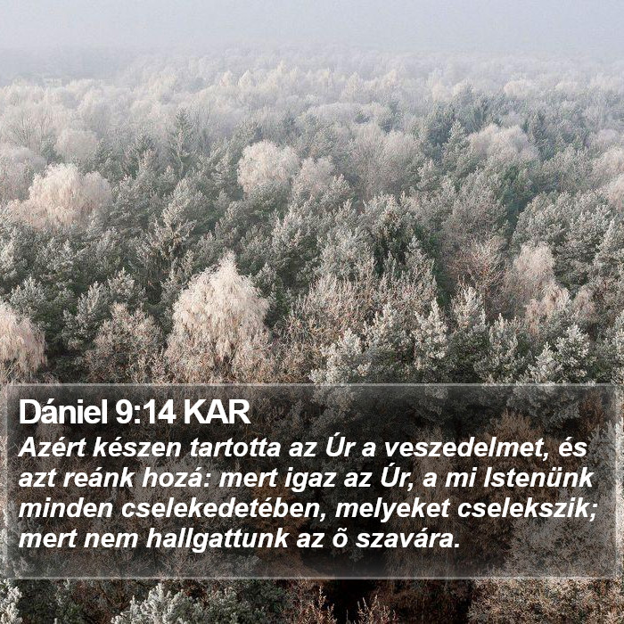 Dániel 9:14 KAR Bible Study