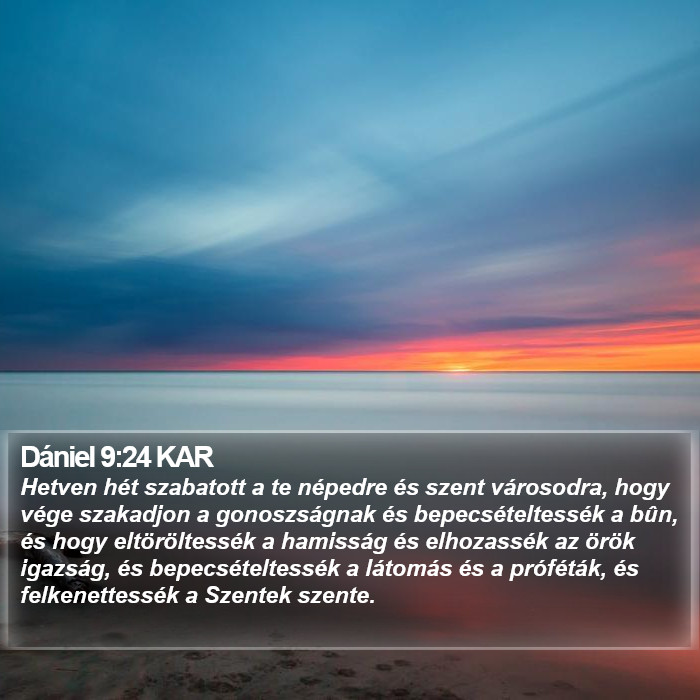 Dániel 9:24 KAR Bible Study