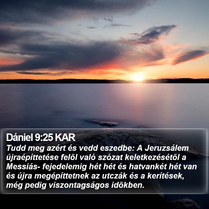 Dániel 9:25 KAR Bible Study