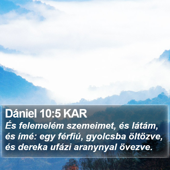 Dániel 10:5 KAR Bible Study