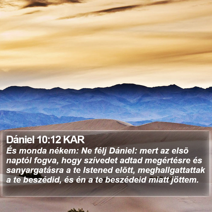 Dániel 10:12 KAR Bible Study