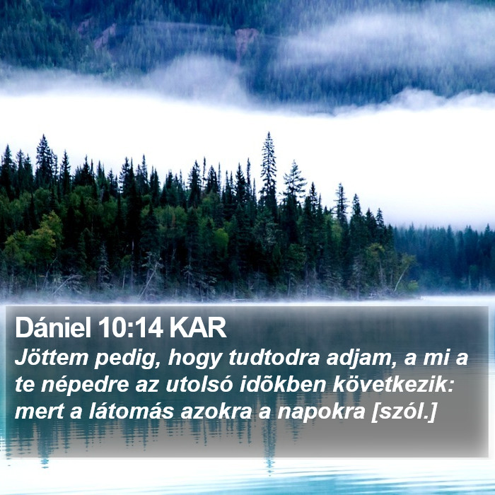 Dániel 10:14 KAR Bible Study